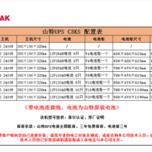 山特（SANTAK）C3KS 3000VA/2400W在线式UPS不间断电源外接电池长效机 满载2400W供电6小时