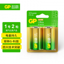 超霸（GP）1号大号电池2粒碱性干电池