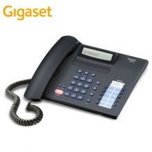 集怡嘉(Gigaset)原西门子品牌 电话机座机 固定电话 办公家用 高清免提 通话静音 2025黑色