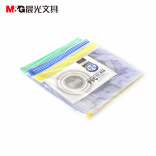 晨光拉边袋PVC透明16K-ADM94502颜色随机ADM94502 12个装