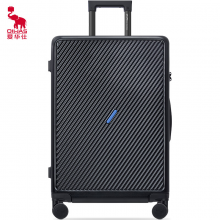 爱华仕（OIWAS）磨砂斜杠行李箱 旅行箱拉杆箱 OCX6708 黑色 20英寸