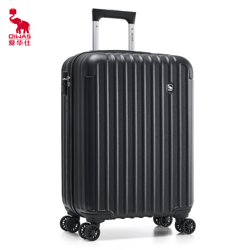 爱华仕行李箱减震降噪飞机轮 男女登机箱 OCX6229A-20寸 黑色