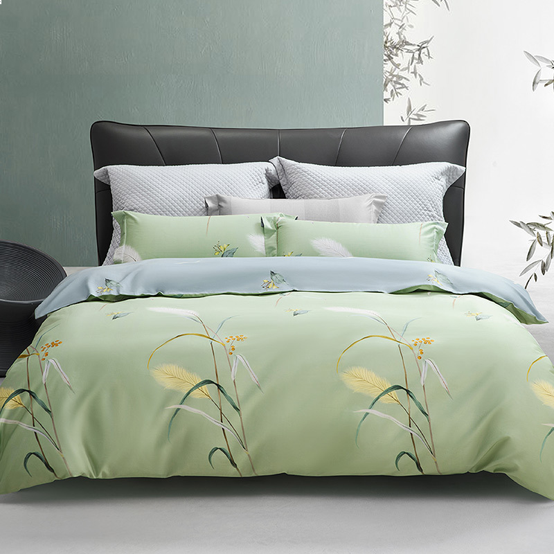 水星家纺全棉时尚印花四件套 纯棉四件套DH 倩影摇曳 200cm×230cm/套