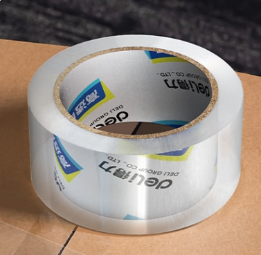得力(deli)宽胶带高透明封箱胶带打包胶带 48mm*100y*50um(91.4m/卷) 1卷装